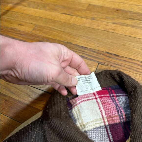 Vintage 80s Plaid Lined Chore Coat - Picture 4 of 10